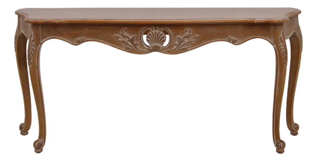 Legacy Collection Country French Style Console Table With Carved Details (1 of 10)