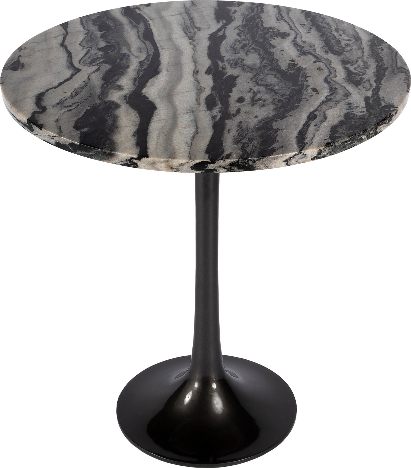 Butler Paxton Black Marble Round Pedestal Side Table (1 of 5)