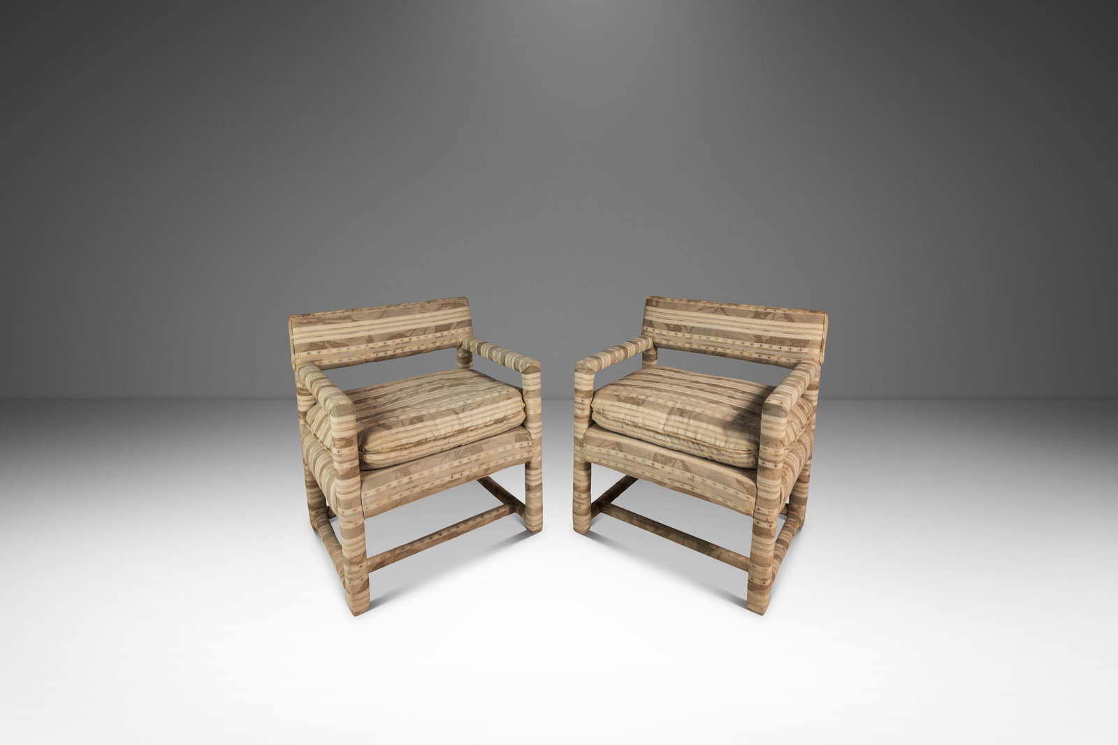 Vintage Set of 2 Milo Baughman Mid-Century Parsons Chairs 1960s (1 of 10)