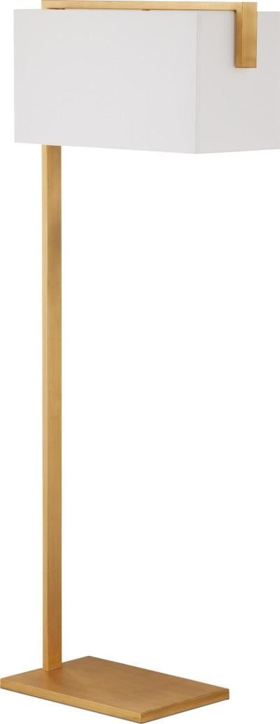Currey Gambit Floor Lamp Gold Leaf Modern Design 63.5 Inches (1 of 5)
