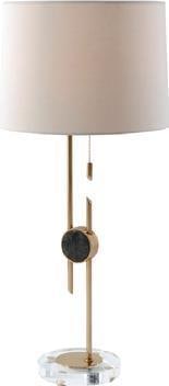 Theodore Alexander UL-Listed Ivory Table Lamp Black Marble Finish (1 of 1)