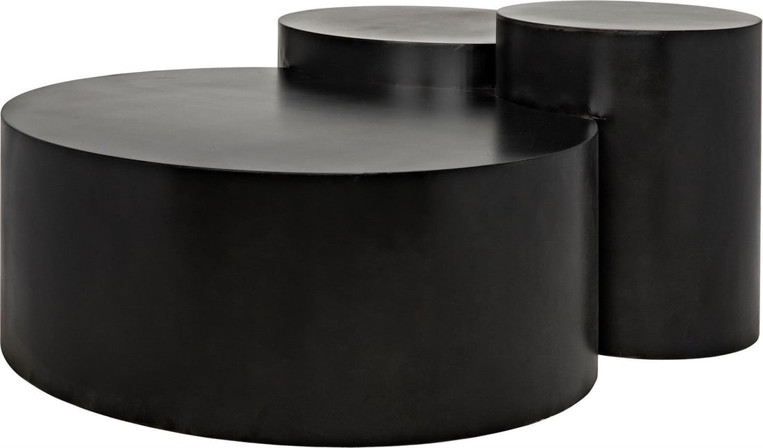Ella Black Metal Square Coffee Table by Noir 22H x 57.5W x 40D (1 of 8)
