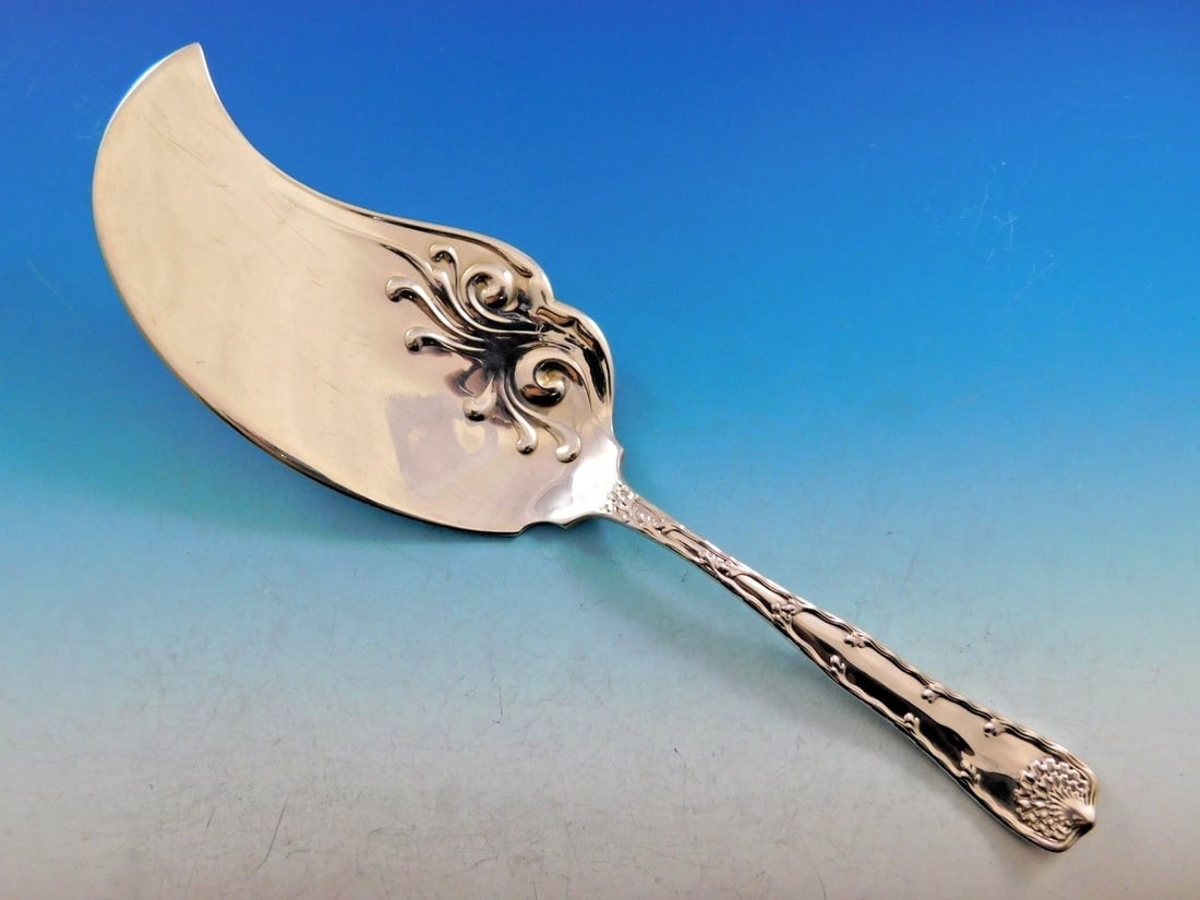 Tiffany & Co Wave Edge Sterling Silver Ice Cream Slice 11 3/8 in (1 of 6)
