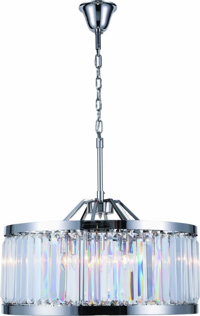 Elegant Chelsea Pendant Light 8 Bulbs Royal-Cut Crystal Hollywood Regency (1 of 1)