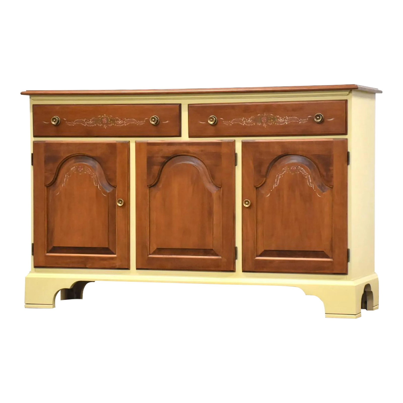 1960s Hitchcock Solid Maple Harvest Buffet Credenza (1 of 9)