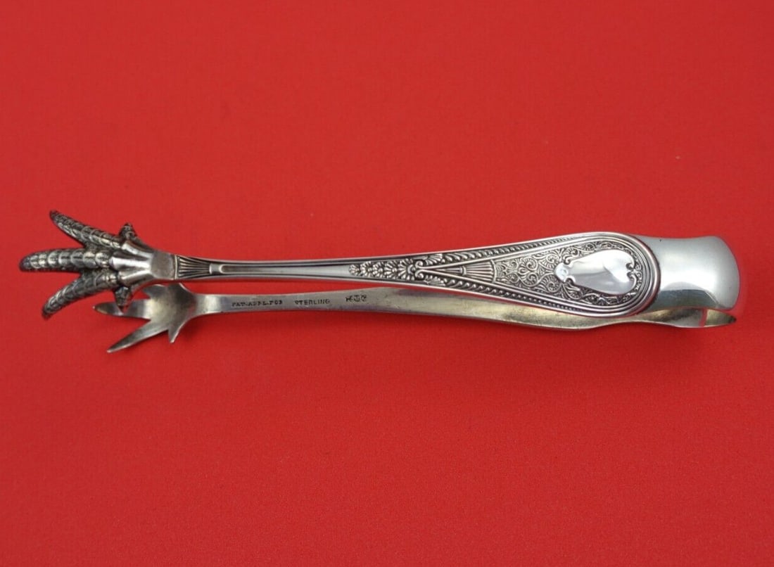 Gorham Hindostanee Sterling Silver Sugar Tong 4 7/8 Inch Serving Piece (1 of 3)