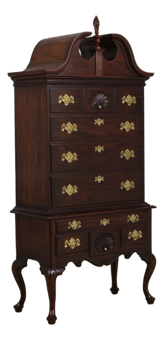 Mahogany Highboy with Queen Anne Legs Model 146 by Henkel Harris (1 of 10)