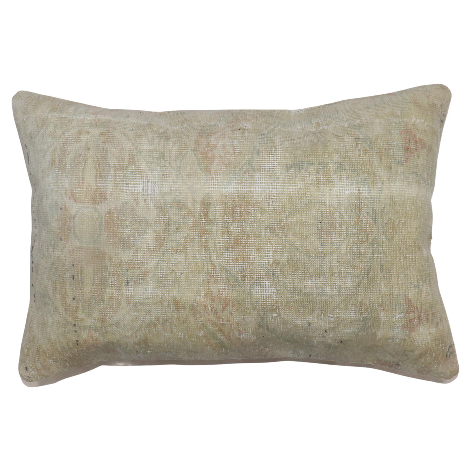 Oushak Sivas Rug Bolster Pillow 16 x 24 Cotton Wool (1 of 4)