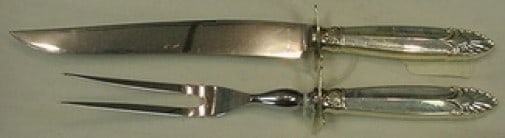 International Sterling Silver Empress 2pc Steak Carving Set (1 of 1)