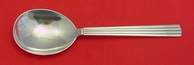 Georg Jensen Bernadotte Sterling Silver Berry Spoon 8 1/8 Inch (1 of 2)