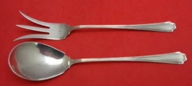 Durgin-Gorham Fairfax Sterling Silver 2pc Lettuce Serving Set 8 7/8" (1 of 2)