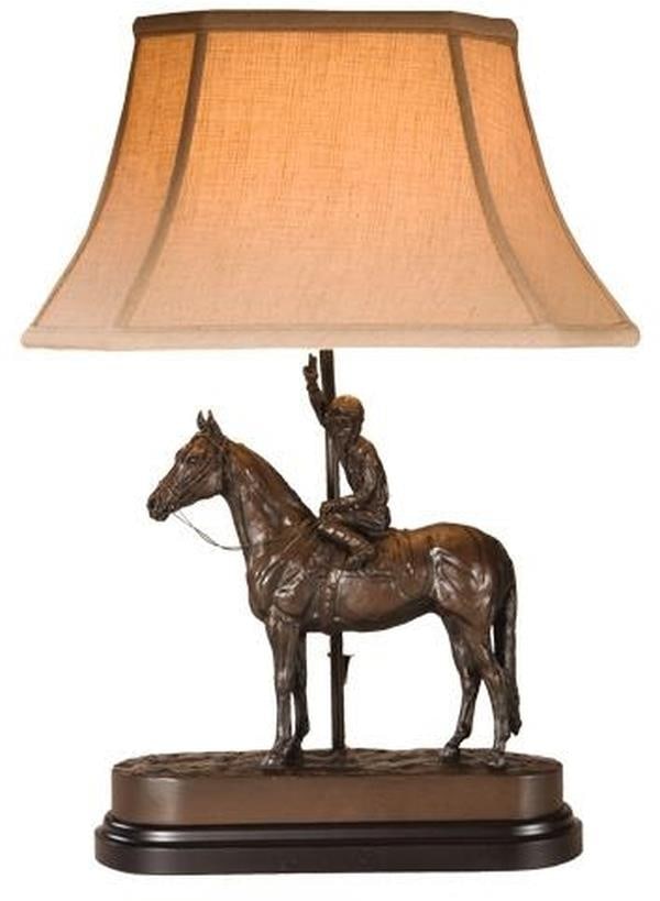 Equestrian Style Handcrafted Resin Horse Lamp 24 Inches (1 of 1)