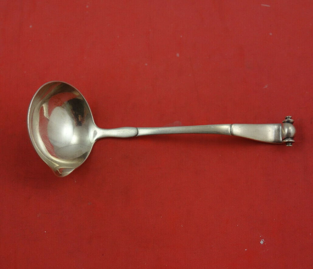 Arthur Stone Sterling Silver Sauce Ladle with Spout 6.5" (1 of 2)