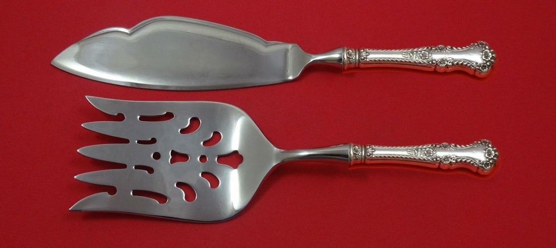 Gorham Cambridge Sterling Silver Fish Serving Set 2 Pieces Custom Made (1 of 1)