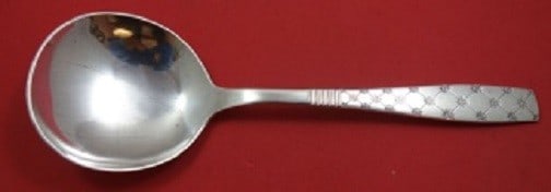 E. Dragsted Saint Jerne Star Sterling Silver Berry Spoon 8 3/8" (1 of 1)