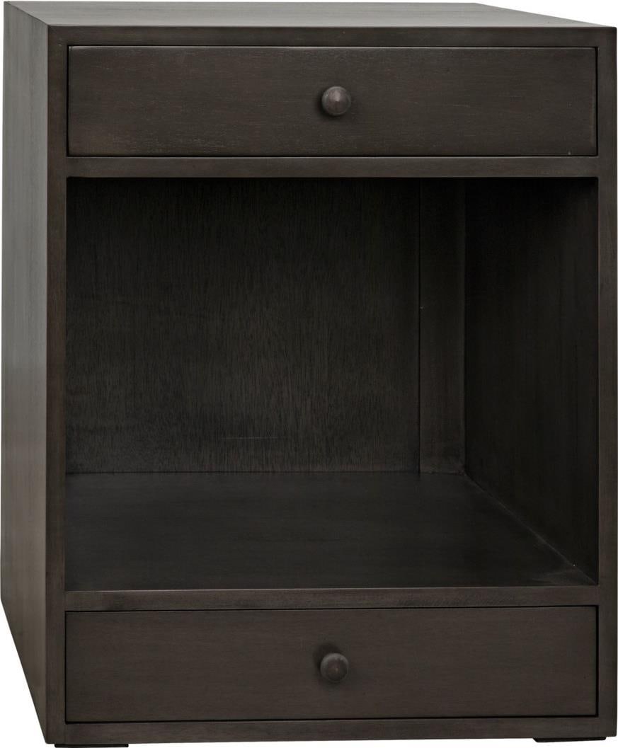 Sumiko English Traditional Mahogany Side Table with Brass Pulls (1 of 1)