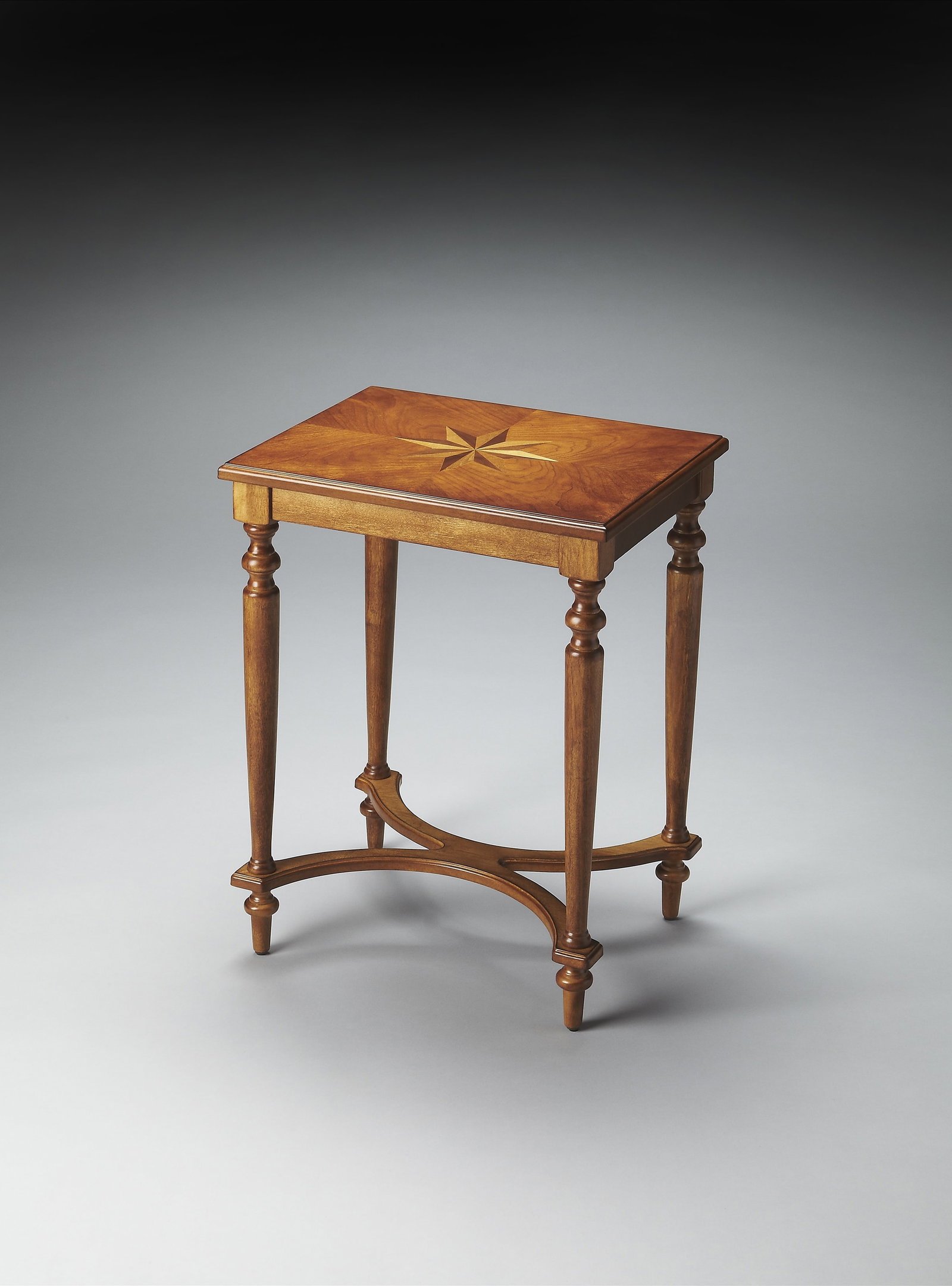 Butler Tyler Walnut Veneer Formal Side Table 24.5H 18W 14D (1 of 2)