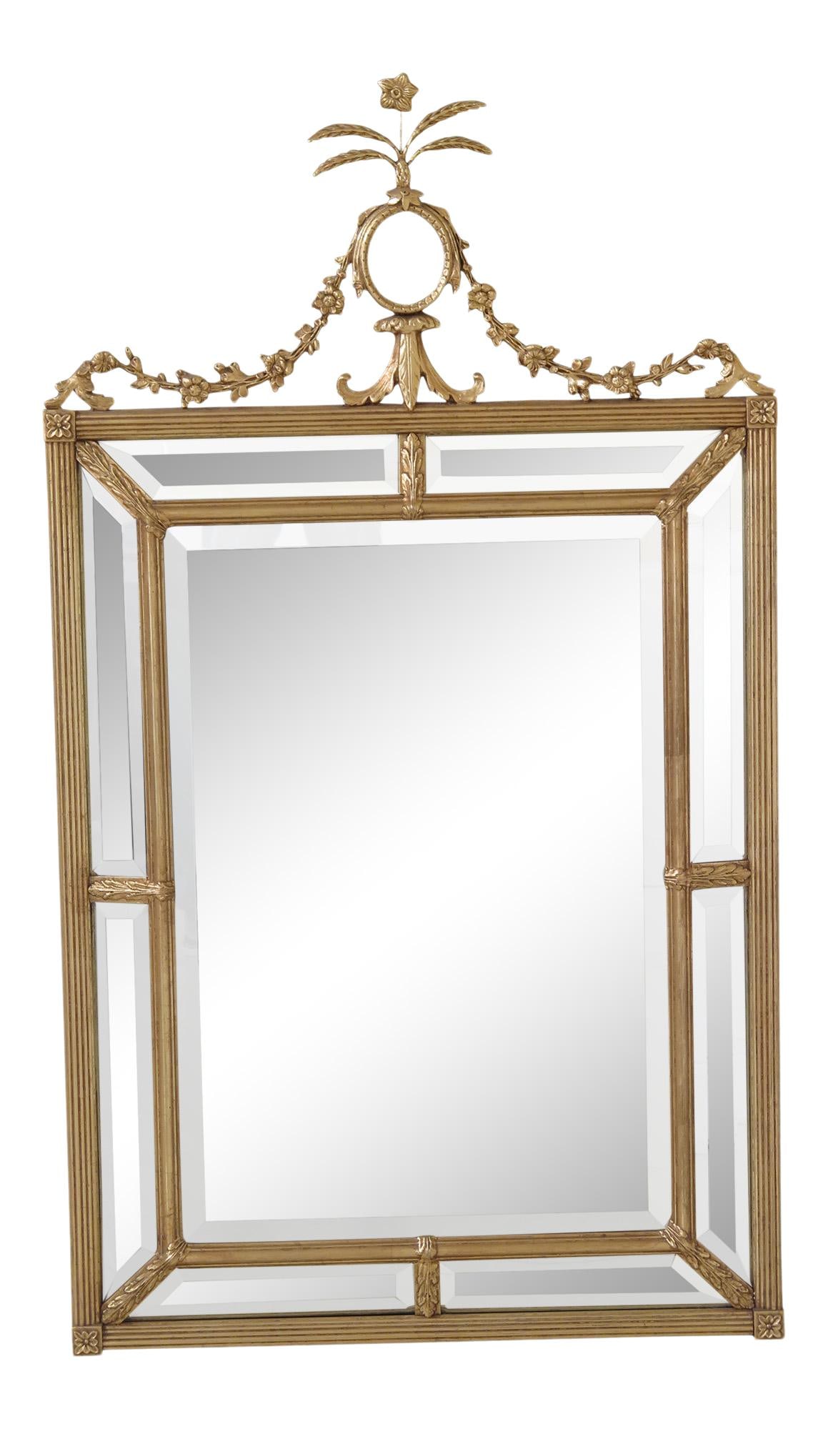Friedman Brothers Model #7332 Gold Frame Beveled Mirror 32 x 56 (1 of 10)