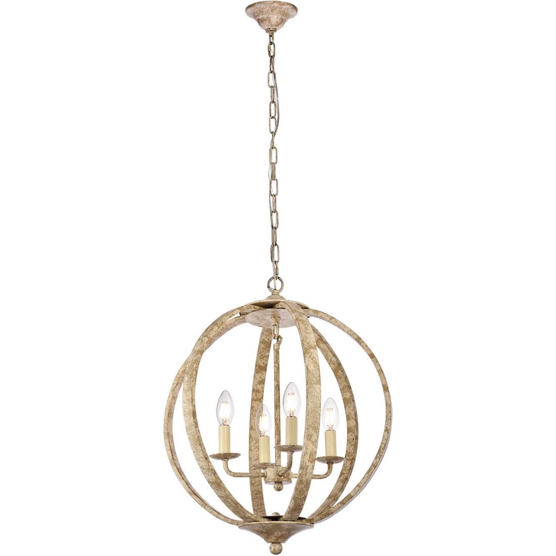 Living District Marlow 4 Light Weathered Dove Pendant: Living District Marlow 4 Light Weathered Dove Pendant This Marlow 4-light chandelier features a rustic metal frame in a weathered dove color, offering a farmhouse-inspired look suitable for dining roo