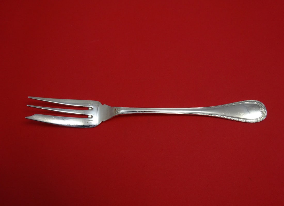 Christofle Malmaison Sterling Silver 10" 3-Tine Buffet Fork (1 of 1)