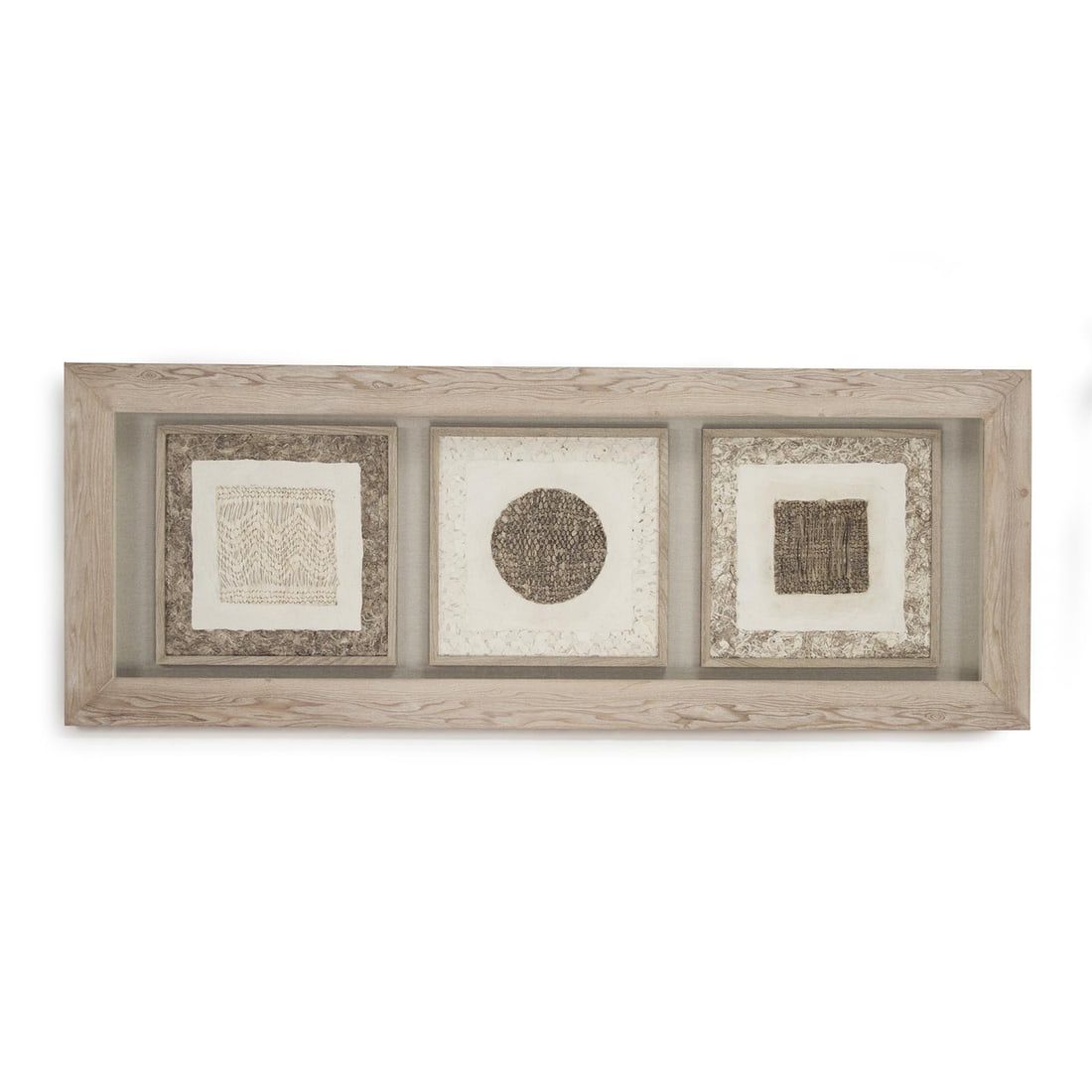 Zentique Beige Abstract Framed Wall Art 23.63 x 63 Modern Decor (1 of 2)