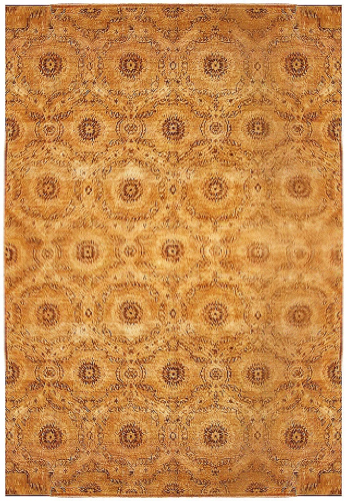 Luxurious 6'11" x 8'11" Tan Brown Antiqued Chobi Peshawar Rug (1 of 4)