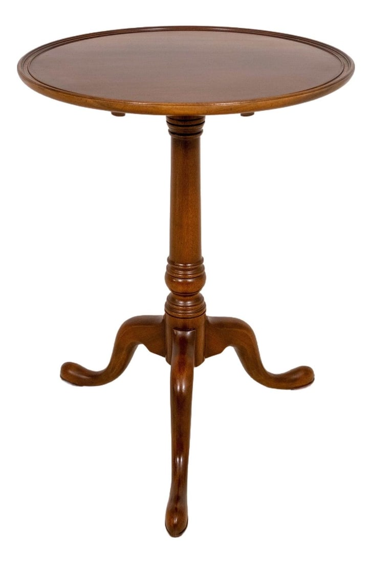 Mahogany Tripod Table with Queen Anne Legs Colonial Williamsburg WA-1010 (1 of 10)
