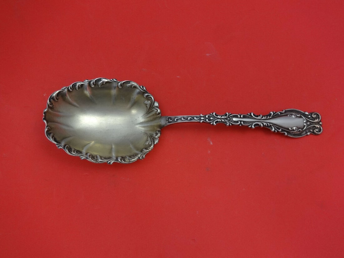 Frank Whiting Josephine Sterling Silver Berry Spoon Fluted Bowl 8.5" (1 of 2)