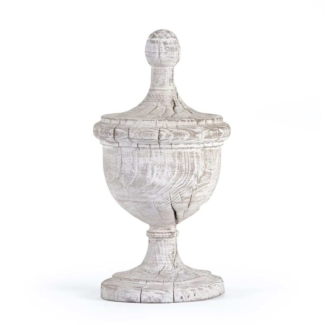 Zentique Amora Charcoal Urn Finial Neo-Classical Revival 16.5" (1 of 2)