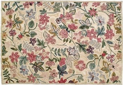 American Hooked Rug 4x6 Early American Style Camp Merri-Woods: American Hooked Rug 4x6 Early American Style Camp Merri-Woods Enhance your space with this Vintage Style American Hooked Rug, measuring 4x6 feet. Designed in an Early American style, this rug features