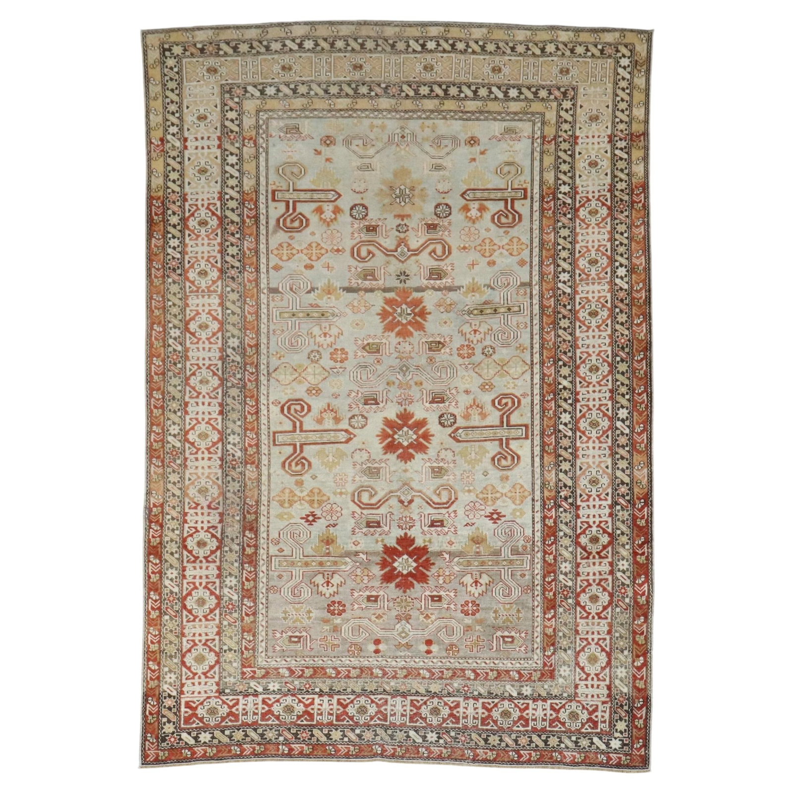 Early 20th Century Caucasian Shirvan Wool Hand Knotted Rug: Early 20th Century Caucasian Shirvan Wool Hand Knotted Rug This early 20th century Caucasian Shirvan accent rug features a rustic style and is hand-knotted from wool. Originating from the Caucasus reg