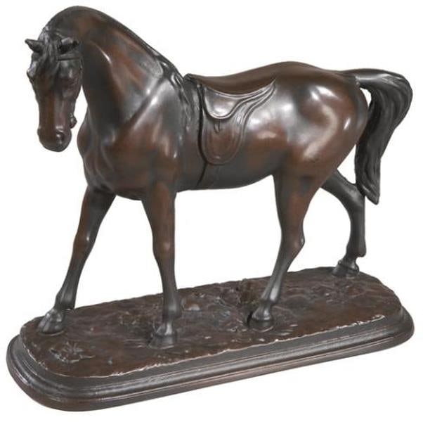 Lodge Style Equestrian English Race Horse Sculpture 8.5in Resin (1 of 1)
