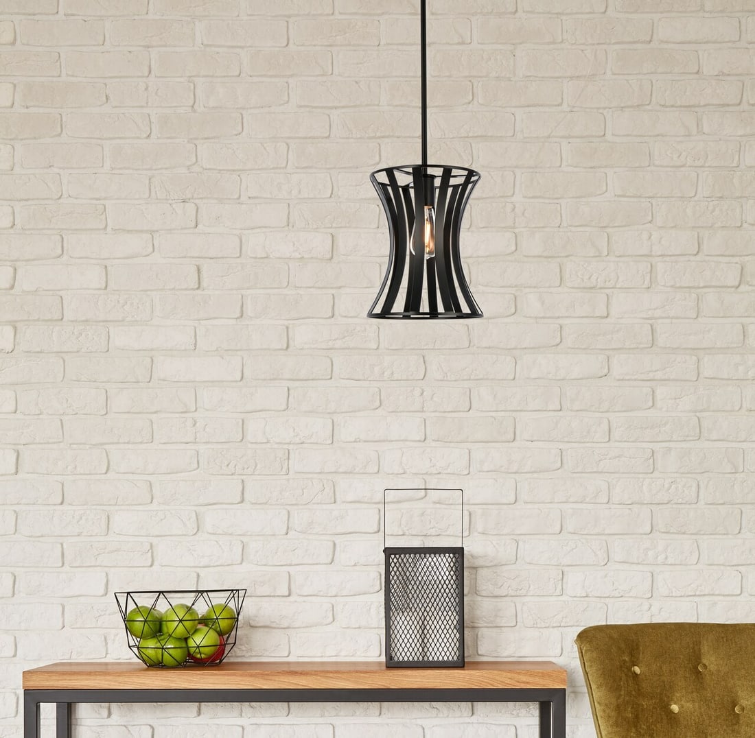 Living District Lily Black 1-Light Pendant Fixture (1 of 8)