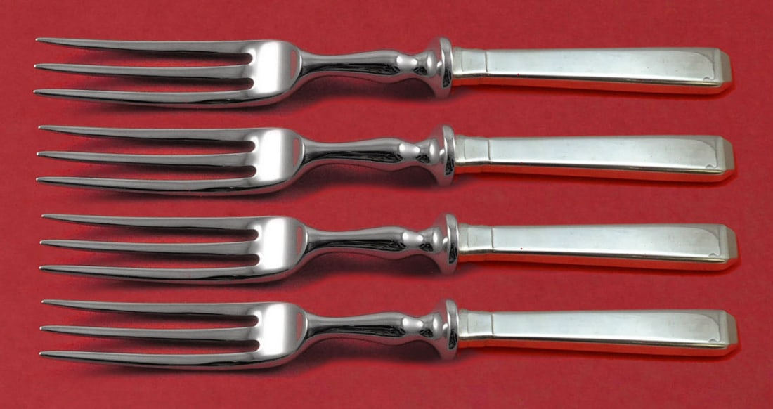 Towle Craftsman Sterling Silver 4-Piece Fruit Fork Set 6 Inch (1 of 2)