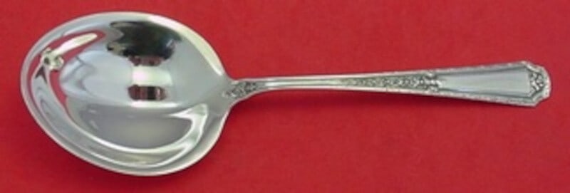 Towle Sterling Silver Preserve Spoon Louis XIV 7.5 Inch Serving Piece: Towle Sterling Silver Preserve Spoon Louis XIV 7.5 Inch Serving Piece This exquisite serving spoon is a sterling silver preserve spoon from the renowned Louis XIV pattern by Towle. Measuring 7 1/2