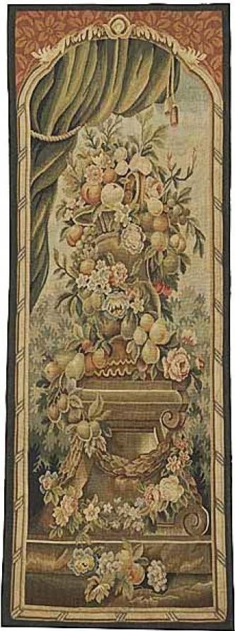Provence Home 64x24 Pink Aubusson Hand-Woven Tapestry Decor (1 of 1)