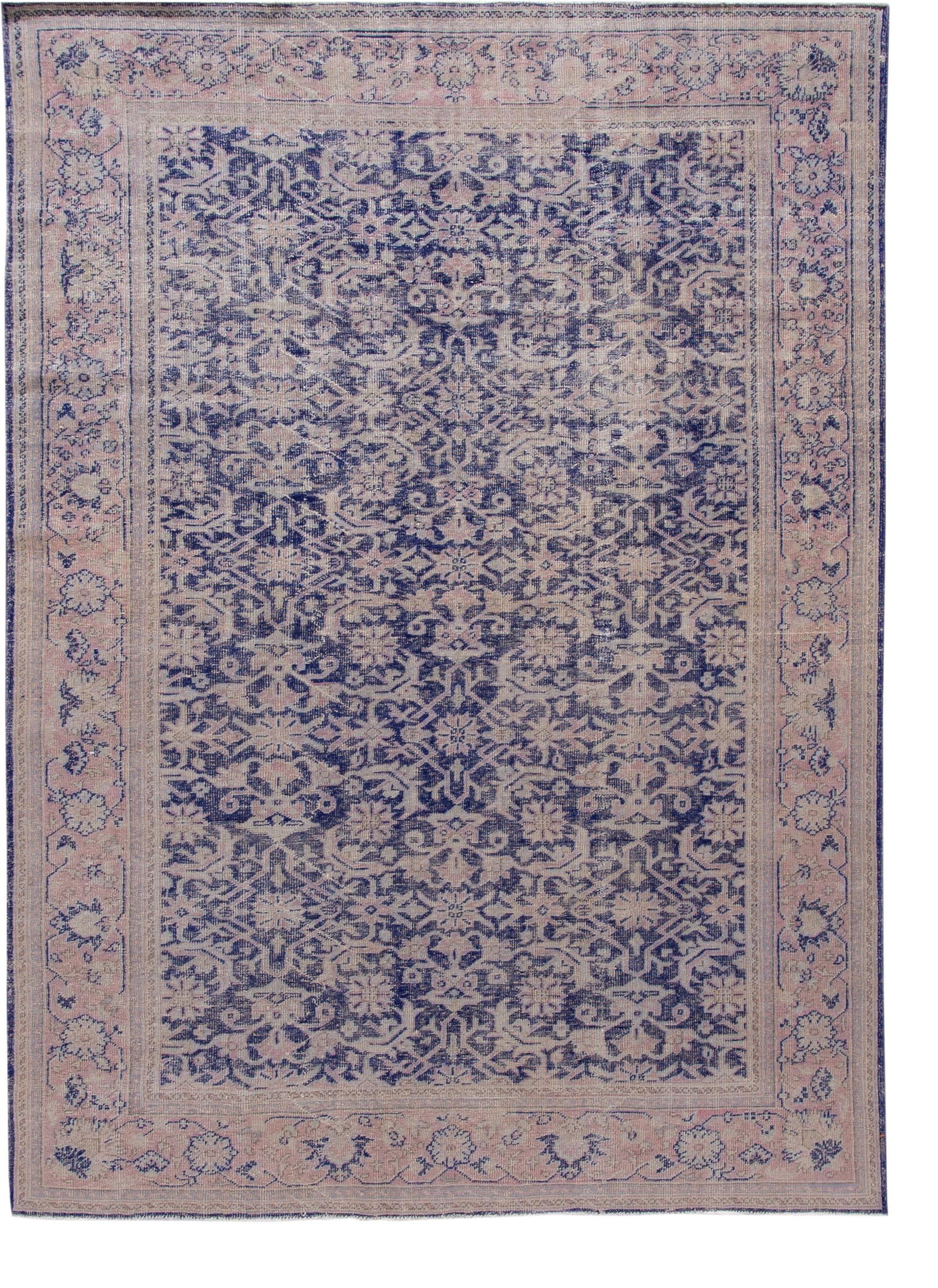 Antique Malayer Handmade Wool Rug Purple Floral Design 7'3 x 10': Antique Malayer Handmade Wool Rug Purple Floral Design 7'3 x 10' Discover the charm of this Antique Malayer Handmade Wool Rug, featuring a stunning purple field adorned with a delicate all-over floral