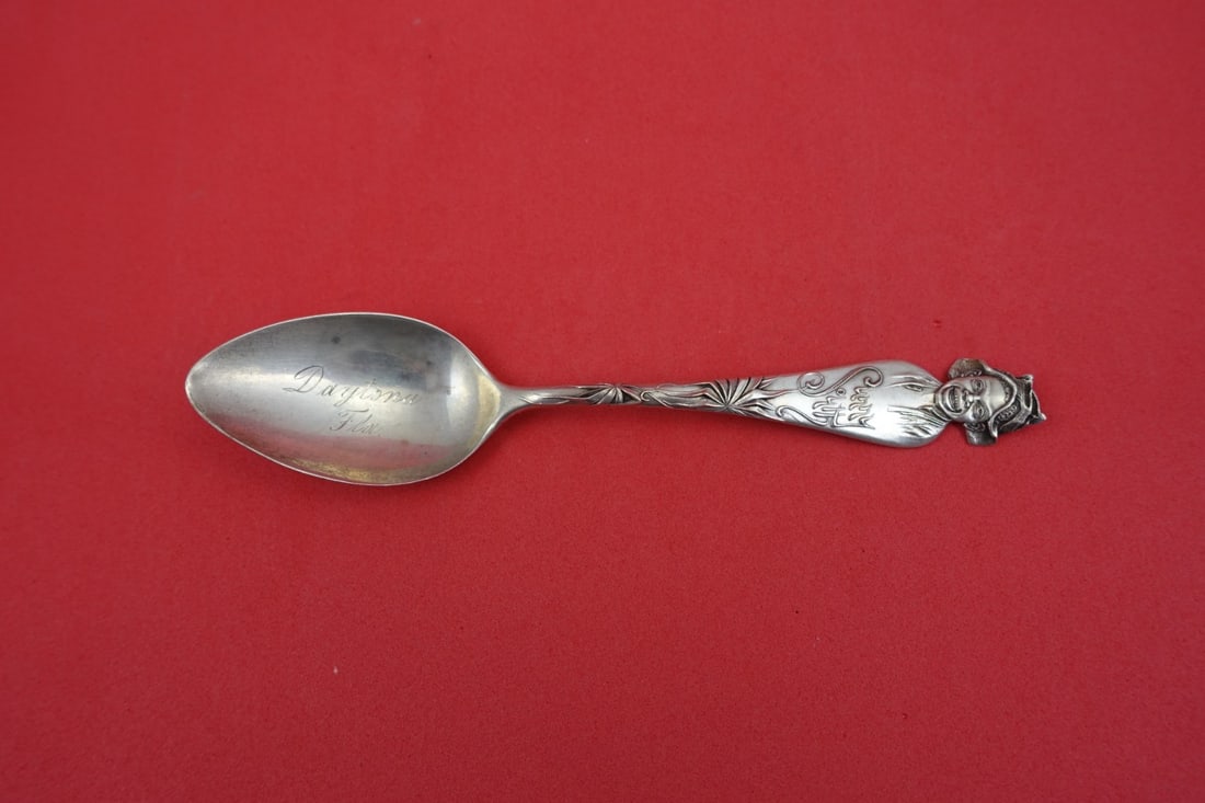 Sterling Silver Teaspoon Sunny South Pattern Engraved Daytona FL 5.5 Inch (1 of 2)