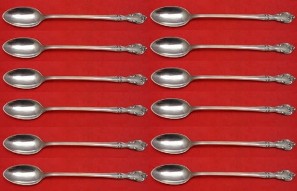 Easterling American Classic Sterling Silver 12pc Iced Tea Spoon Set 7.5" (1 of 3)
