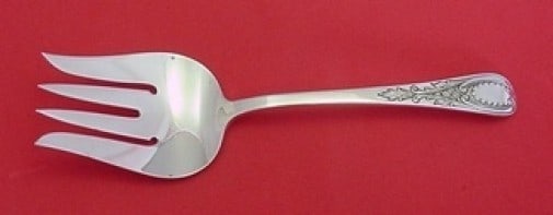 Tuttle Windsor Castle Sterling Silver Salad Serving Fork 8.5" (1 of 2)
