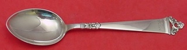 Nils Hansen Odel .830 Silver Soup Spoon 7 3/4" Monogrammed (1 of 2)