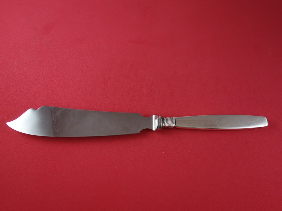 Frantz Hingelberg Silver Thread Sterling Silver Cake Knife 11 1/4 inches (1 of 2)