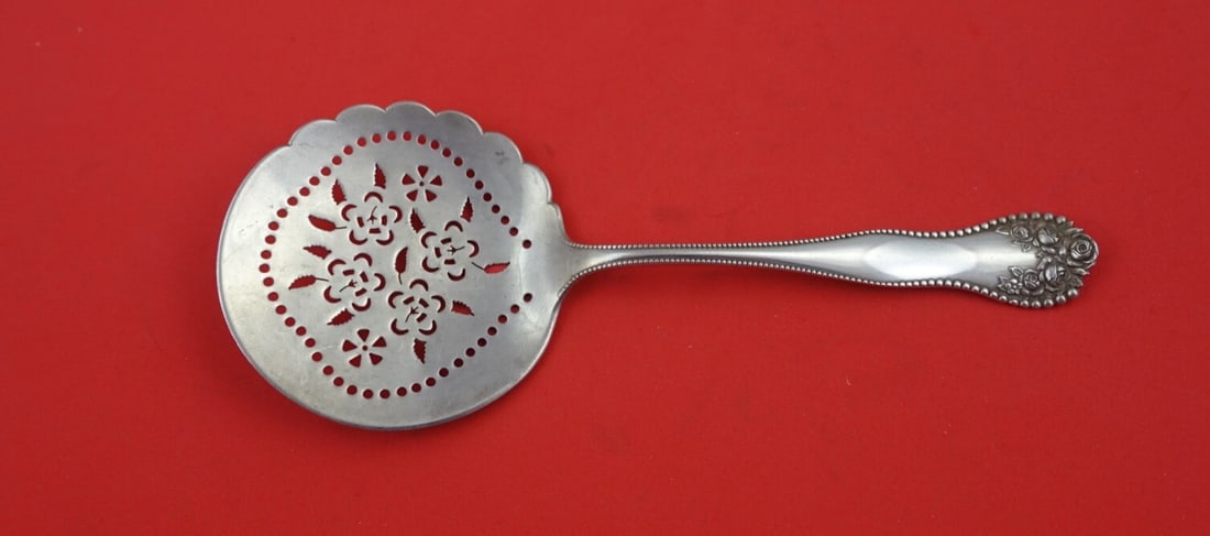 Gorham Lancaster Sterling Silver Tomato Server 7.5 Inch Pierced Floral Design: Gorham Lancaster Sterling Silver Tomato Server 7.5 Inch Pierced Floral Design Elevate your dining experience with this exquisite Lancaster by Gorham Sterling Silver Tomato Server. Crafted with an eleg