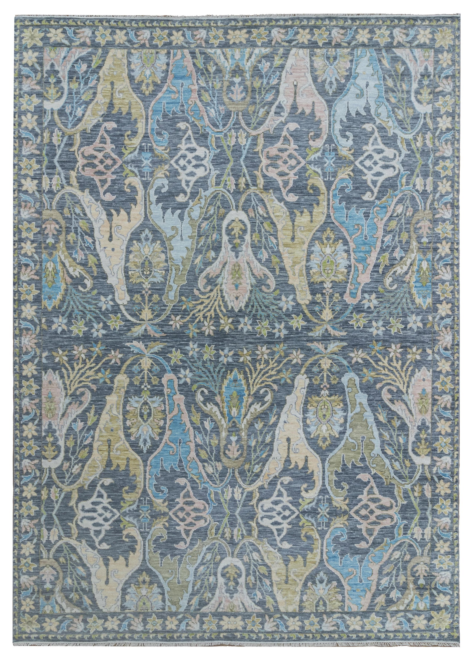 10.2 x 14.3 Designer Quality Handmade Oushak Wool Area Rug: 10.2 x 14.3 Designer Quality Handmade Oushak Wool Area Rug Free continental US Shipping Enhance your living space with the exquisite 10' x 14' Designer Brand Quality Wool Handmade Oushak Rug. Meticulo