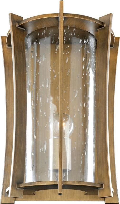 Kalco Ronan Mid-Century Modern Bronze Outdoor Light Dimmable Wall Fixture: Kalco Ronan Mid-Century Modern Bronze Outdoor Light Dimmable Wall Fixture Illuminate your outdoor spaces with this Mid-Century Style Bronze Outdoor Light, designed for both style and function. Crafted