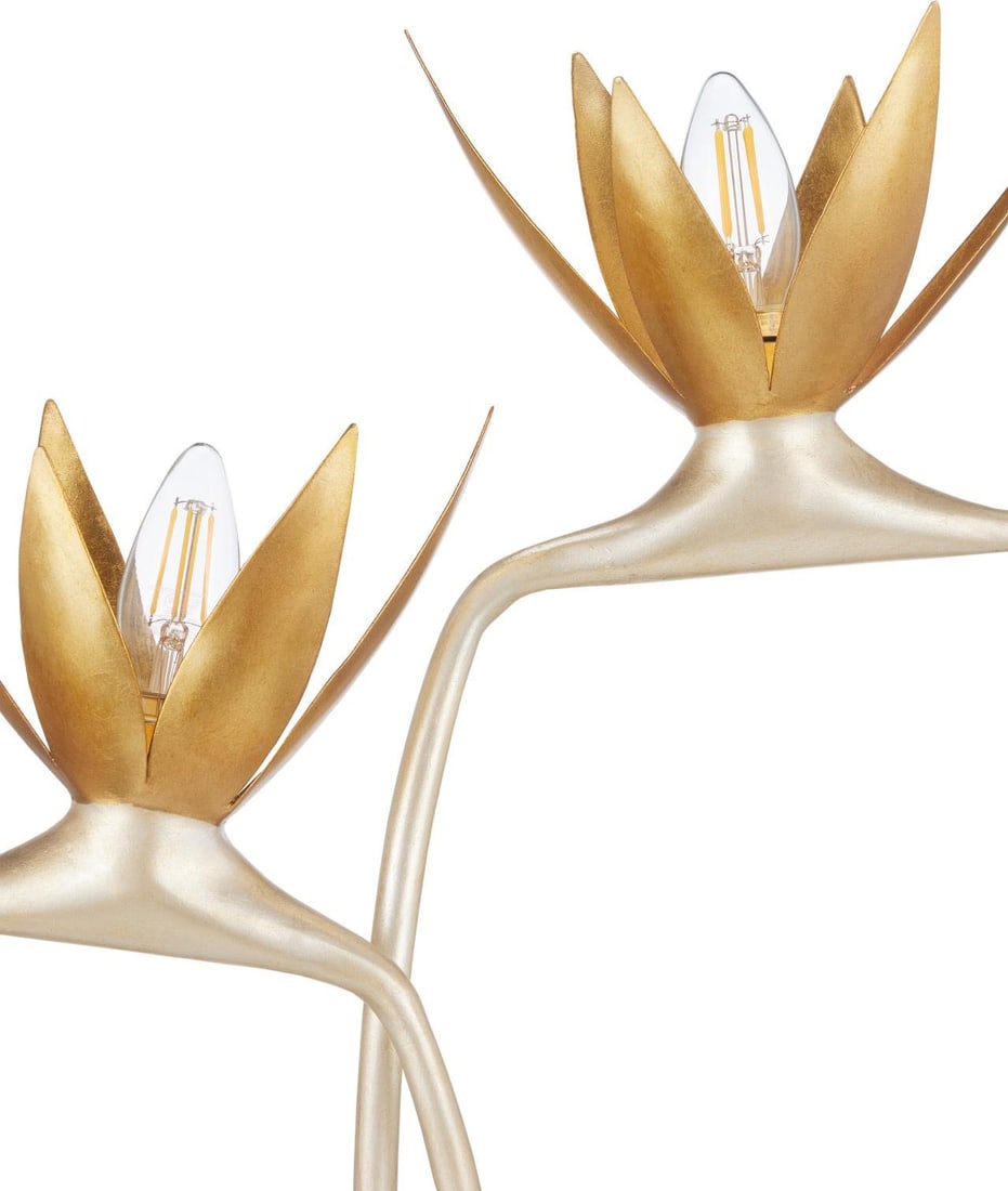 Currey Biophilic Paradiso Table Lamp Contemporary Gold Leaf Abalone Shell (1 of 7)