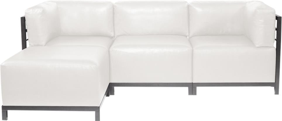 Howard Elliott Avanti Axis Sectional Sofa Set White Contemporary Design: Howard Elliott Avanti Axis Sectional Sofa Set White Contemporary Design Introducing the Avanti Axis Sectional Sofa Set, a perfect blend of contemporary style and functional design. This versatile sofa