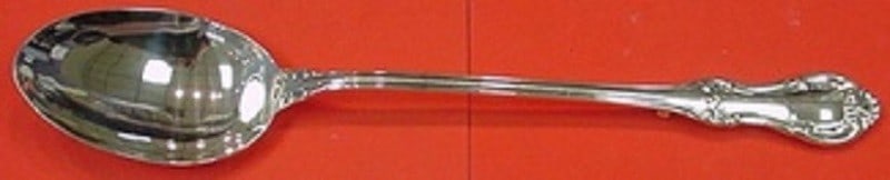 International Sterling Silver Joan of Arc Stuffing Spoon 13.5 inch: International Sterling Silver Joan of Arc Stuffing Spoon 13.5 inch This exquisite stuffing spoon is part of the Joan of Arc pattern by International Silver, crafted from high-quality sterling silver. 