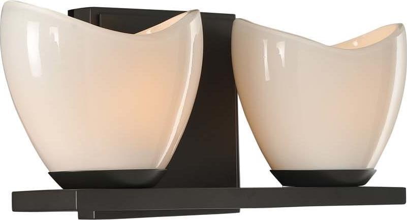 Kalco Vero 2-Light Bath Light Opal Glass English Bronze: Kalco Vero 2-Light Bath Light Opal Glass English Bronze Elevate your bathroom with this sophisticated bath light featuring opal glass. This transitional-style fixture is designed to offer both functio