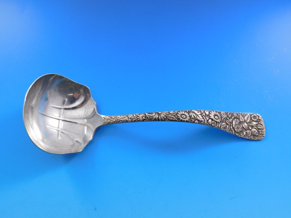 Towle Arlington Sterling Silver Gravy Ladle 7 Monogrammed 1886 (1 of 5)